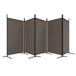 Berkfield 5-Panel Room Divider Anthracite 433X180 Cm Fabric - thumbnail 5