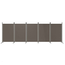 Berkfield 5-Panel Room Divider Anthracite 433X180 Cm Fabric - thumbnail 3