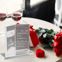 Marco Paul Glass Book Plaque - I Love You - thumbnail 5