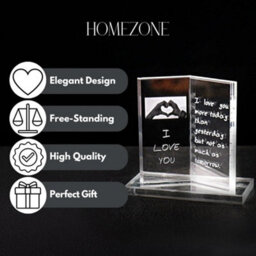 Marco Paul Glass Book Plaque - I Love You - thumbnail 8