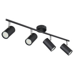 Luminosa Lighting Luminosa Allvi Ceiling Spotlight Bar Matt Black 4X Gu10 - thumbnail 2