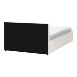 Beliani Ottoman Bed Lauresses Fabric Light Beige 120 X 200 Cm (Eu Small Double) - thumbnail 7