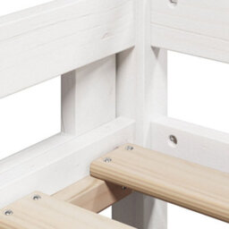 Walplus Bunk Bed Without Mattress White 80X200 Cm Solid Wood Pine - thumbnail 9