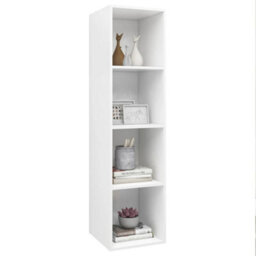 Berkfield Wall-Mounted Tv Cabinet White 37X37X142.5 Cm Engineered Wood - thumbnail 3
