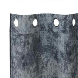 Walplus Curtain With Curtains 2 Pcs Silver Grey 245 X 140 Cm Velvet - thumbnail 4