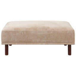 Beliani Modern Ottoman Holt Fabric Beige - thumbnail 4