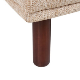 Beliani Modern Ottoman Holt Fabric Beige - thumbnail 7