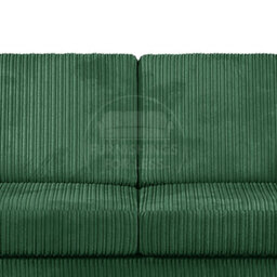 Furnishings For Less UK Luxor Jumbo Cord 3 + 2 Fabric Sofa Suite - Fullback Green - thumbnail 2