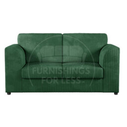Furnishings For Less UK Luxor Jumbo Cord 3 + 2 Fabric Sofa Suite - Fullback Green - thumbnail 5