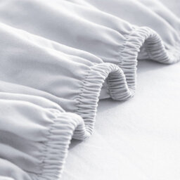 Ameha Plain Microfiber Fitted Sheet 25Cm Deep Pocket- Hypoallergenic Easy Care King Silver Fitted Bedsheet (152X200 Cm) - thumbnail 8