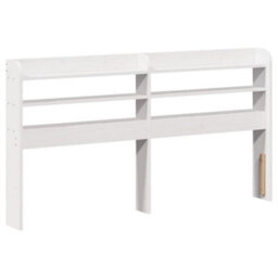 Berkfield Bed Frame With Headboard Without Mattress White 140X190 Cm - thumbnail 6