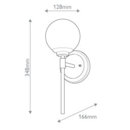 Luminosa Lighting Elstead Kichler Benno Bathroom Wall Lamp Contemporary Black, Champagne Bronze 3000K Ip44 1X G9 - thumbnail 3