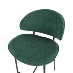 Beliani Set Of 2 Bar Chairs Kiana Dark Green - thumbnail 7