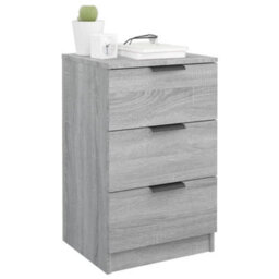 Berkfield Bedside Cabinets 2 Pcs Grey Sonoma 40X36X65 Cm - thumbnail 4