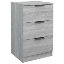 Berkfield Bedside Cabinets 2 Pcs Grey Sonoma 40X36X65 Cm - thumbnail 6