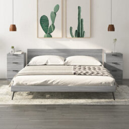 Berkfield Bedside Cabinets 2 Pcs Grey Sonoma 40X36X65 Cm - thumbnail 1