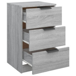 Berkfield Bedside Cabinets 2 Pcs Grey Sonoma 40X36X65 Cm - thumbnail 9