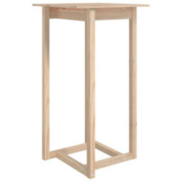 Berkfield Bar Table 60X60X110 Cm Solid Wood Pine - thumbnail 2