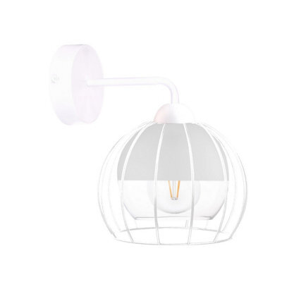 Luminosa Lighting Luminosa Solo Wall Lamp White, 25Cm, 1X E27