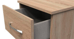 Hampshire 4 Drawer Bedside Cabinet In Bardolino Oak (Ready Assembled) - thumbnail 5