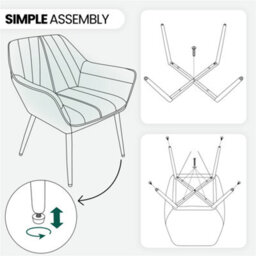 Yaheetech Green Velvet Tufted Accent Chair Armchair With Metal Legs - thumbnail 6