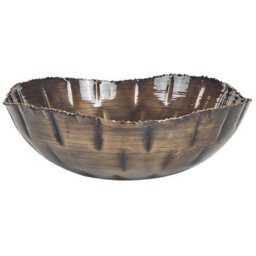 Beliani Set Of 3 Bowls Pinang Metal Brass - thumbnail 6