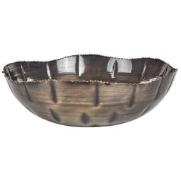 Beliani Set Of 3 Bowls Pinang Metal Brass - thumbnail 5