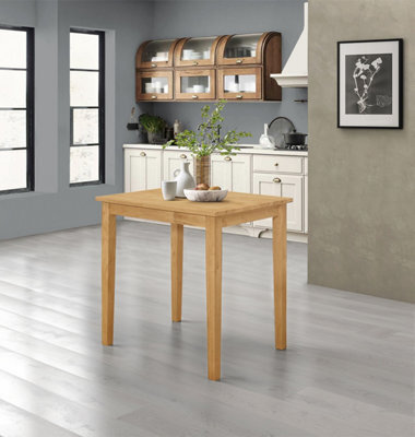 Hallowood Furniture Ledbury Small Dining Table In Light Oak Finish - image 1
