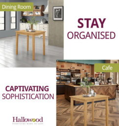 Hallowood Furniture Ledbury Small Dining Table In Light Oak Finish - thumbnail 6