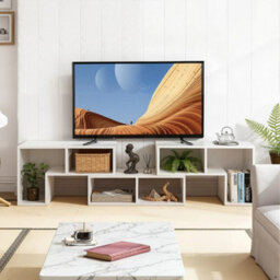 Tv Stand Free Combination Media Center 3Pcs Diy Wooden - thumbnail 3