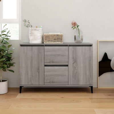 Berkfield Sideboard Grey Sonoma 104X35X70 Cm Engineered Wood - image 1