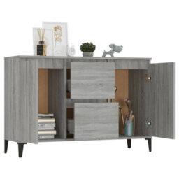 Berkfield Sideboard Grey Sonoma 104X35X70 Cm Engineered Wood - thumbnail 6