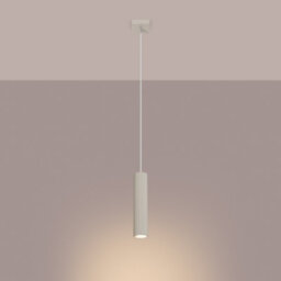 Sollux Lighting Karbon Aluminum Beige 1 Lights Minimalist Pendant Ceiling Light - thumbnail 3