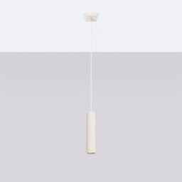 Sollux Lighting Karbon Aluminum Beige 1 Lights Minimalist Pendant Ceiling Light - thumbnail 2