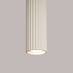 Sollux Lighting Karbon Aluminum Beige 1 Lights Minimalist Pendant Ceiling Light - thumbnail 5
