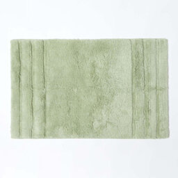 Homescapes Spa Supreme Luxury Sage Green Bath Mat And Pedestal Set - thumbnail 2