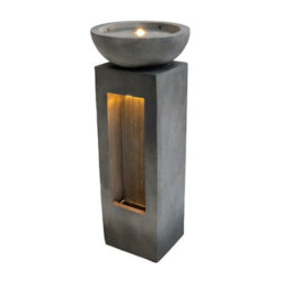 MonsterShop Outdoor Water Feature Garden Fountain Led Plug-In Pump Serenity Falls