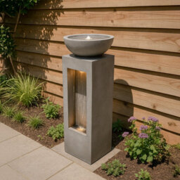 MonsterShop Outdoor Water Feature Garden Fountain Led Plug-In Pump Serenity Falls - thumbnail 4
