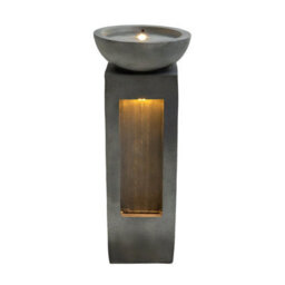 MonsterShop Outdoor Water Feature Garden Fountain Led Plug-In Pump Serenity Falls - thumbnail 2