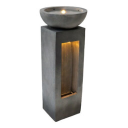 MonsterShop Outdoor Water Feature Garden Fountain Led Plug-In Pump Serenity Falls - thumbnail 3