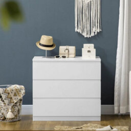 Chest Of Drawers 3 Dresser Bedroom Storage Unit Cabinet Handleless - thumbnail 6