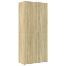 Berkfield Storage Cabinet Sonoma Oak 80X42.5X225 Cm Engineered Wood - thumbnail 6