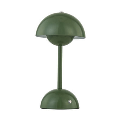 First Choice Lighting Eleanor - Sage Green Led Rechargeable Touch Table Lamp - image 1