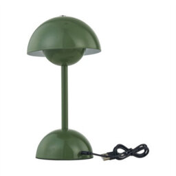 First Choice Lighting Eleanor - Sage Green Led Rechargeable Touch Table Lamp - thumbnail 3