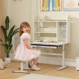 Aiyaplay Kids Desk, Study Desk For Kids Height Adjustable With Tilt-Desktop - thumbnail 1