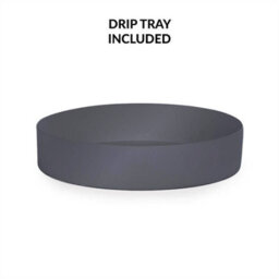 Round Metal Umbrella Stand In Grey - thumbnail 3