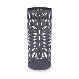 Round Metal Umbrella Stand In Grey - thumbnail 2