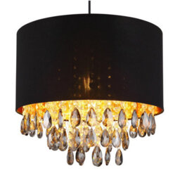 Luminosa Lighting Luminosa Coletta Pendant Ceiling Light Matt Black 1X E27 - thumbnail 3