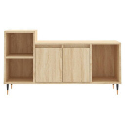 Berkfield Tv Cabinet Sonoma Oak 100X35X55 Cm Engineered Wood - thumbnail 5