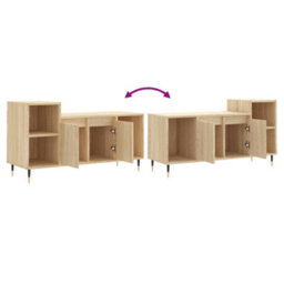Berkfield Tv Cabinet Sonoma Oak 100X35X55 Cm Engineered Wood - thumbnail 9